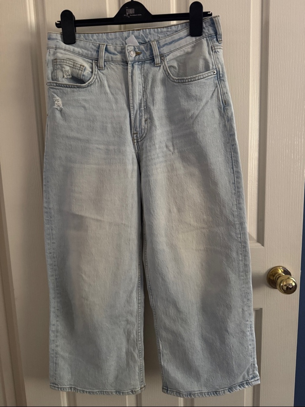 H&M Light Blue Relaxed Wide-Leg Men's Jeans